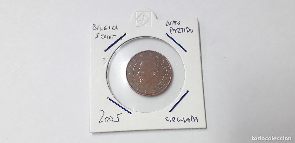 Monnaies anciennes de Europe: 003867NUM-X0109-Belgica- 5 cent &euro; -2005- varios cu&ntilde;os partidos- encartonada