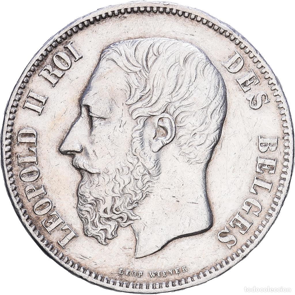 Alte M&uuml;nzen aus Europa: [#1552466] B&eacute;lgica, Leopold II, 5 Francs, 5 Frank, 1869, Brussels, Plata, MBC, KM:24