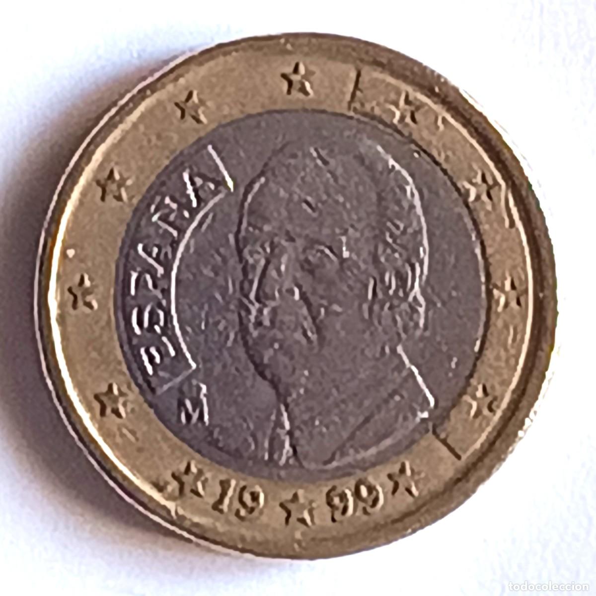 Moedas antigas da Europa: MONEDA 1 EURO - ESPA&Ntilde;A 1999 - CIRCULADA (5)