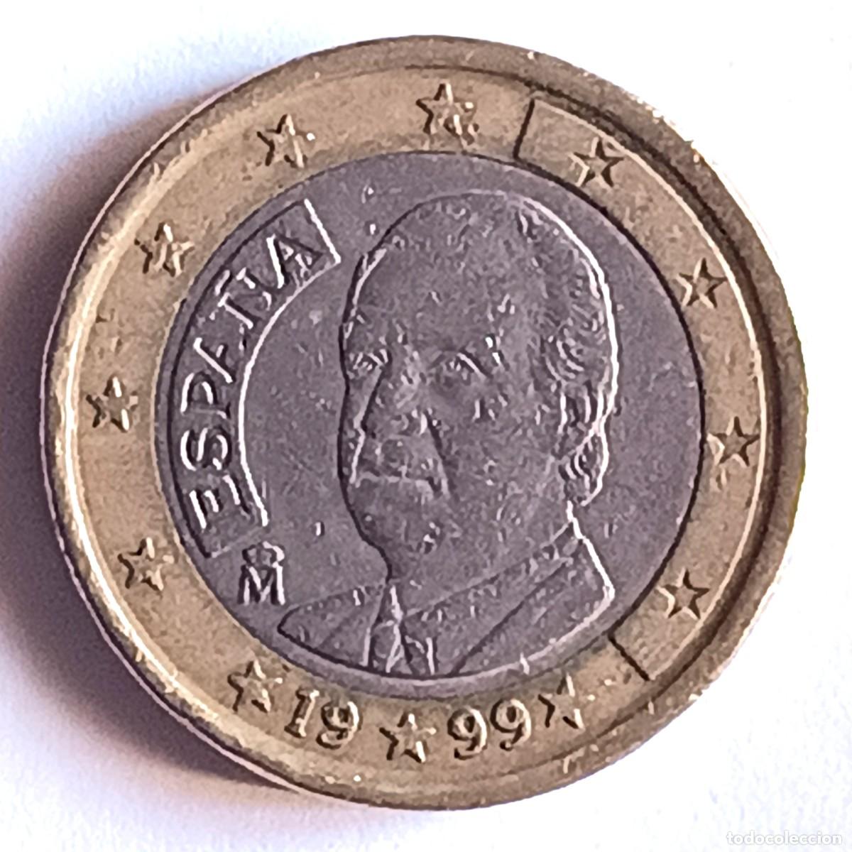 Monnaies anciennes de Europe: MONEDA 1 EURO - ESPA&Ntilde;A 1999 - CIRCULADA (7)