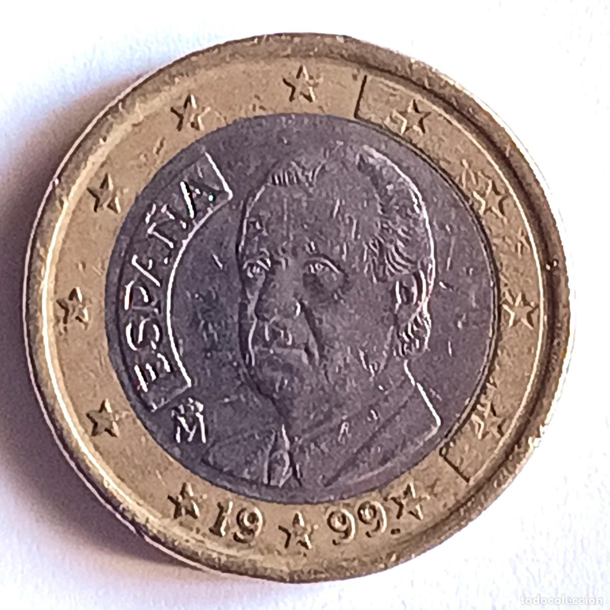 Monnaies anciennes de Europe: MONEDA 1 EURO - ESPA&Ntilde;A 1999 - CIRCULADA (8)