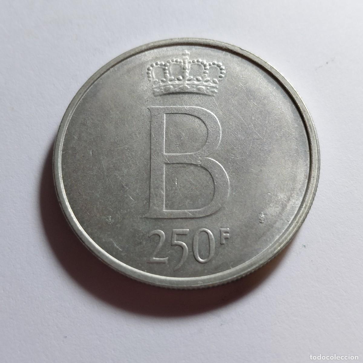 Monnaies anciennes de Europe: BELGICA - 250 Franc 1976 KM158 PLATA