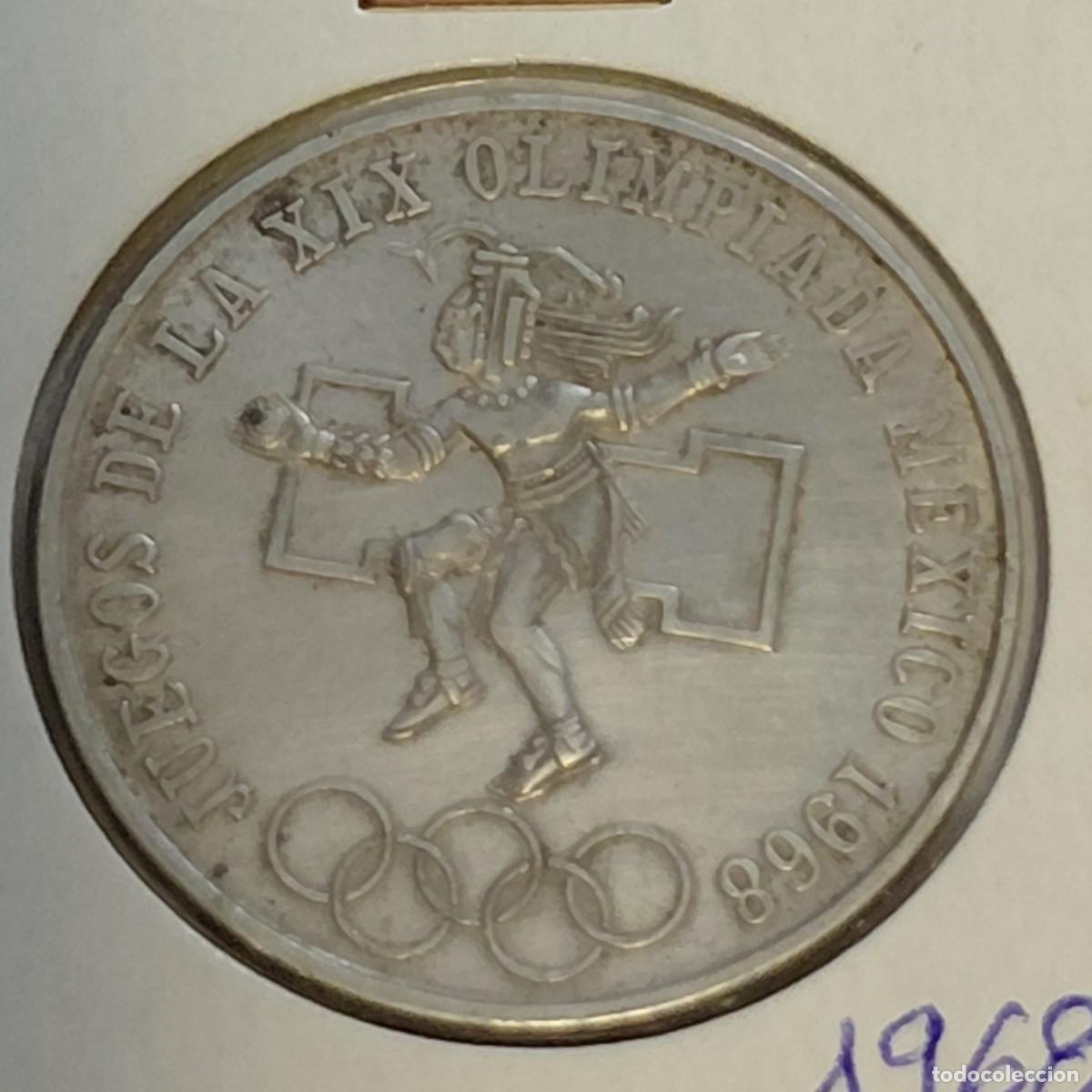 Old Coins of Europe: MEXICO - 25 Pesos 1968 KM479 Juegos Ol&iacute;mpicos de Verano de 1968 - PLATA