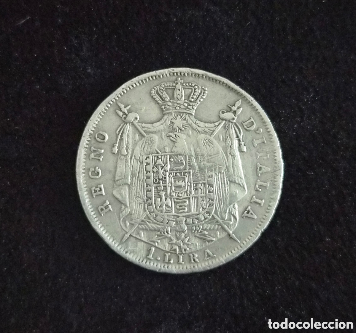 Monedas antiguas de Europa: Italia &ndash; Reino de N&aacute;poles &ndash; 1 Lira 1811 M &ndash; Napole&oacute;n I &ndash; Joaqu&iacute;n Murat