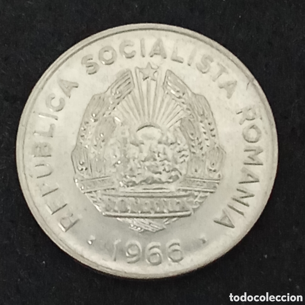Moedas antigas da Europa: Rumania 25 bani a&ntilde;o 1966