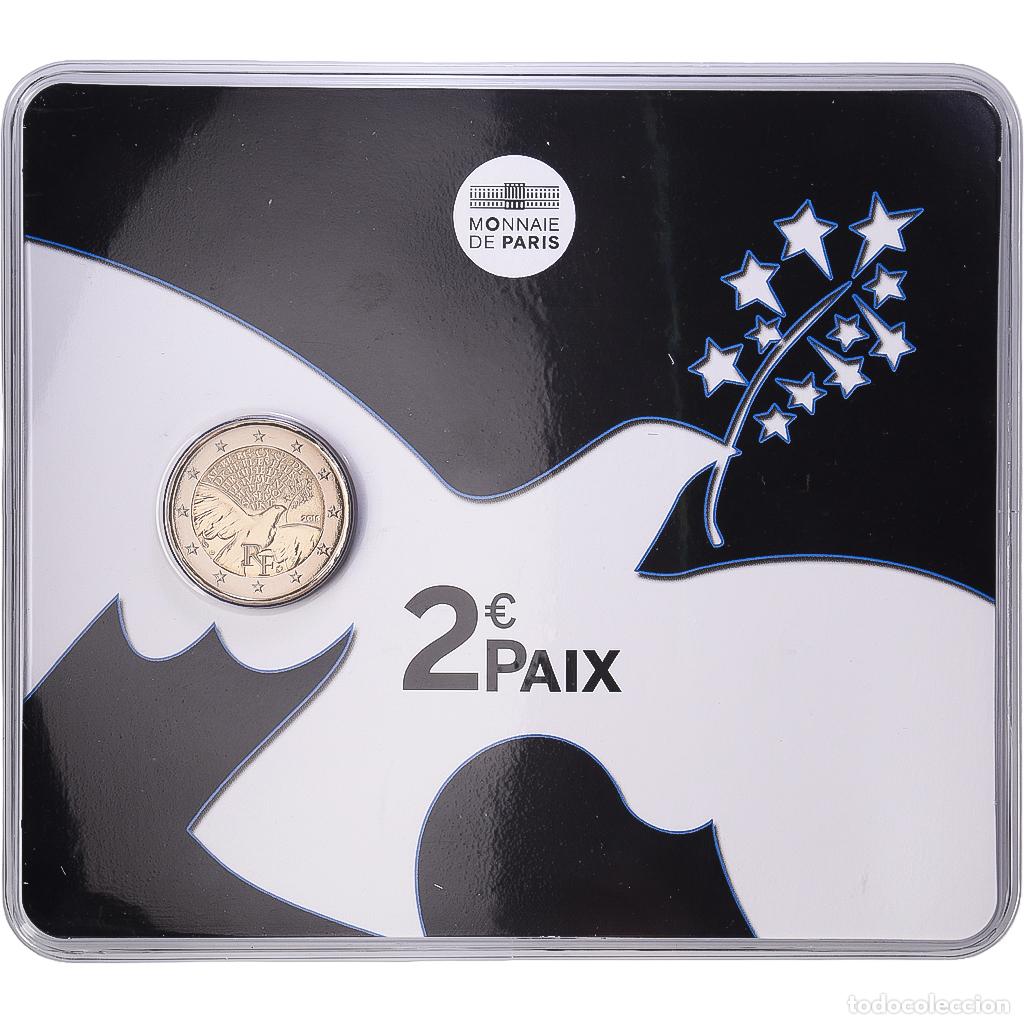 Moedas antigas da Europa: [#1547938] Francia, 2 Euro, Paix, 2015, MDP, Bimet&aacute;lico, FDC