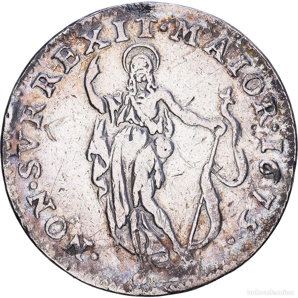 Monete antiche di Europa: [#1547672] Republic of Genoa, 10 Soldi, 1675, Genoa, Plata, BC+