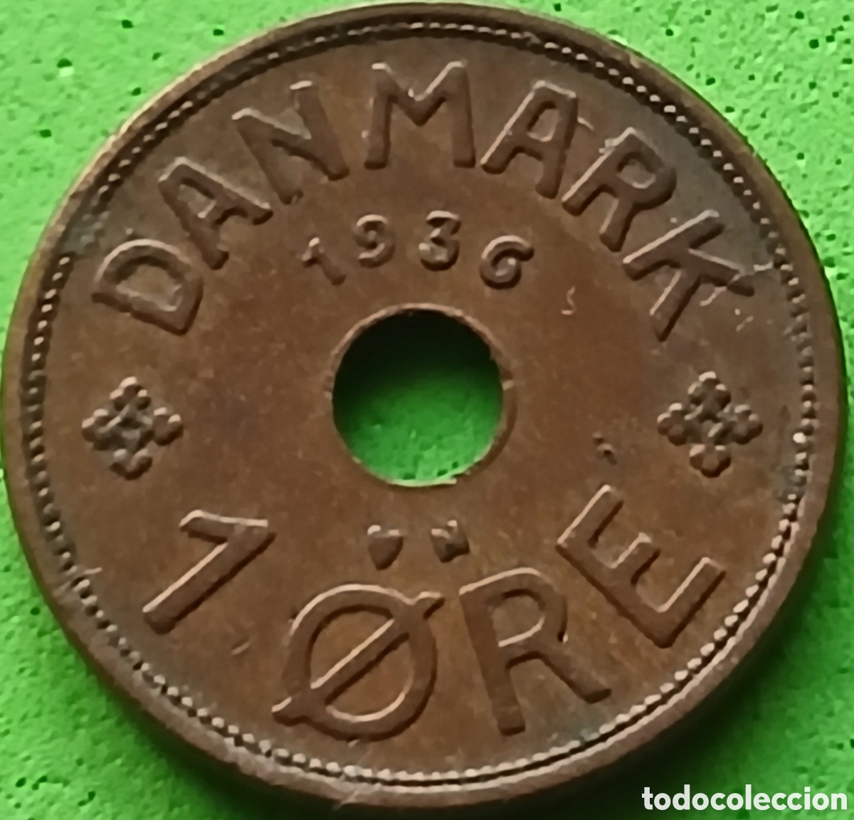 Monedas antiguas de Europa: Dinamarca 1 ore 1936 km#826