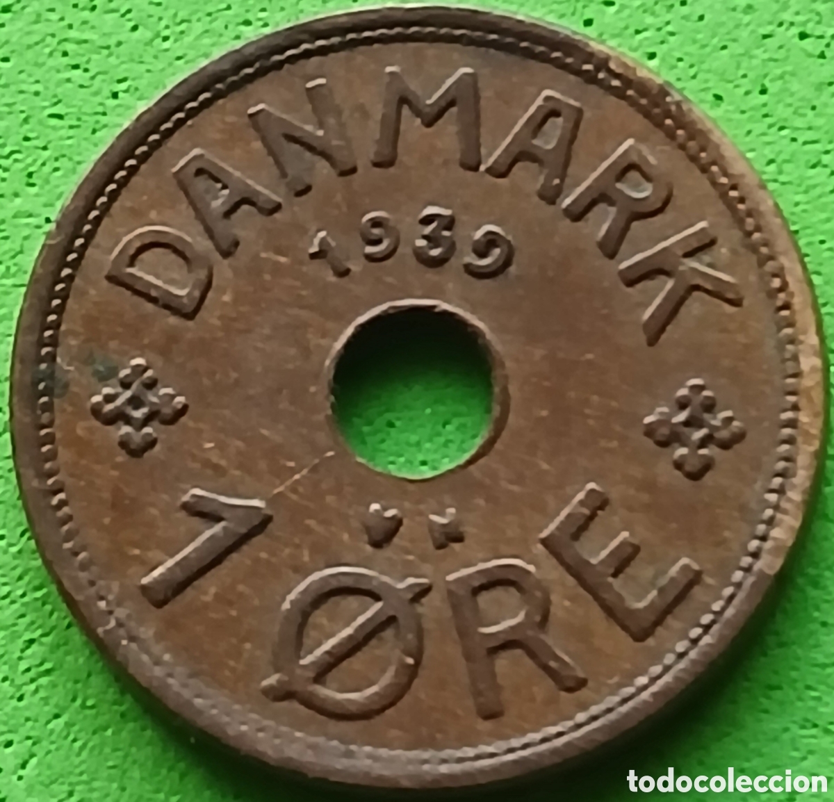Monedas antiguas de Europa: Dinamarca 1 ore 1939 km#826