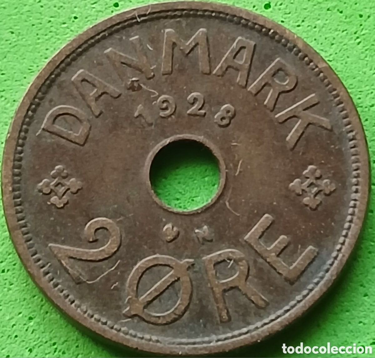 Monedas antiguas de Europa: Dinamarca 2 ore 1928 km#827