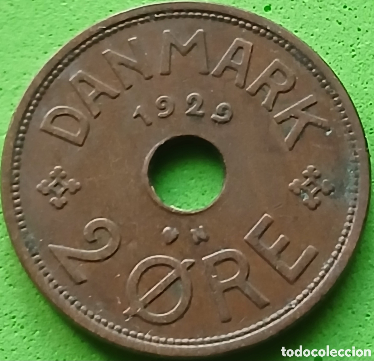 Monedas antiguas de Europa: Dinamarca 2 ore 1929 km#827