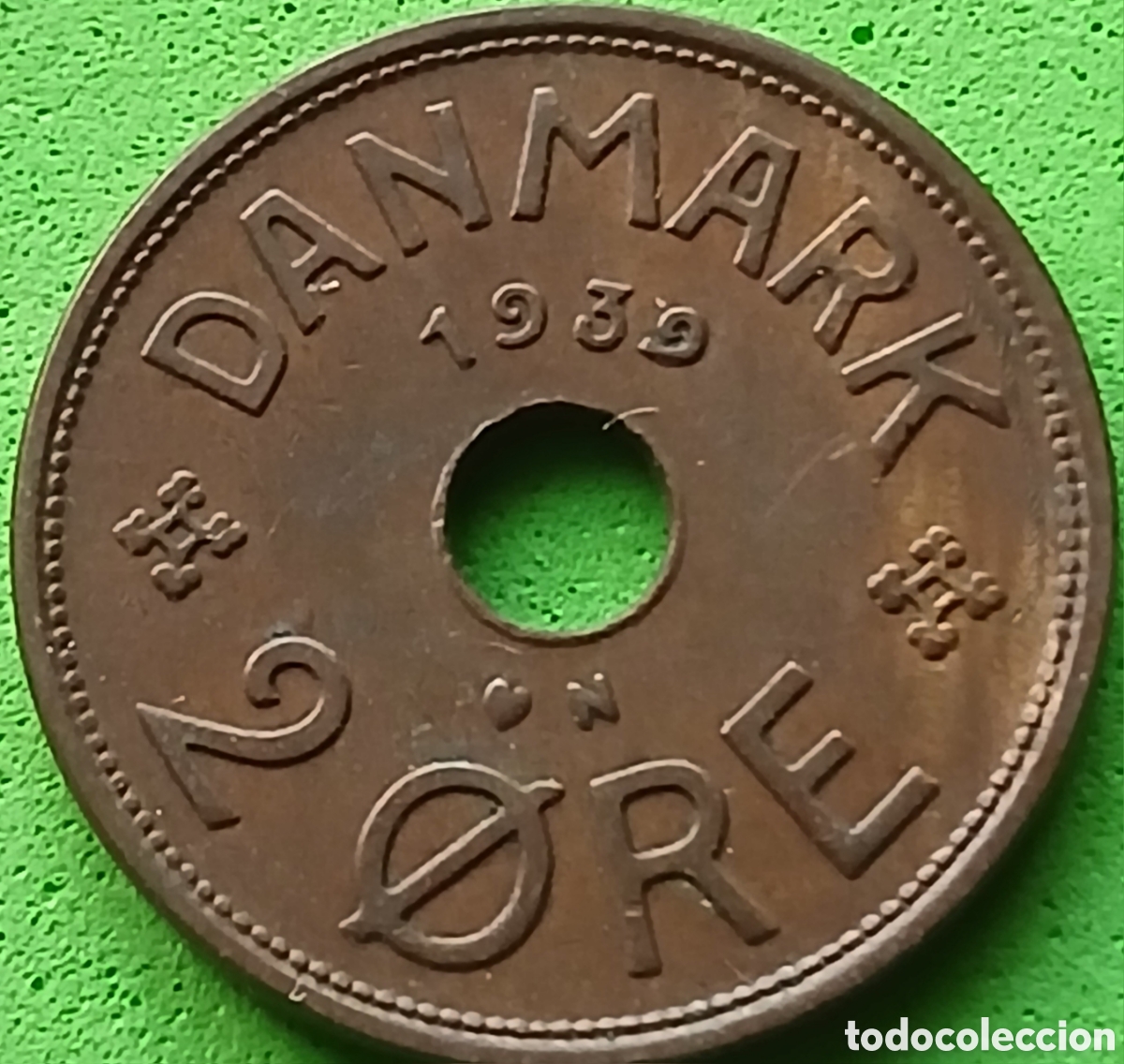 Monete antiche di Europa: Dinamarca 2 ore 1939 km#827