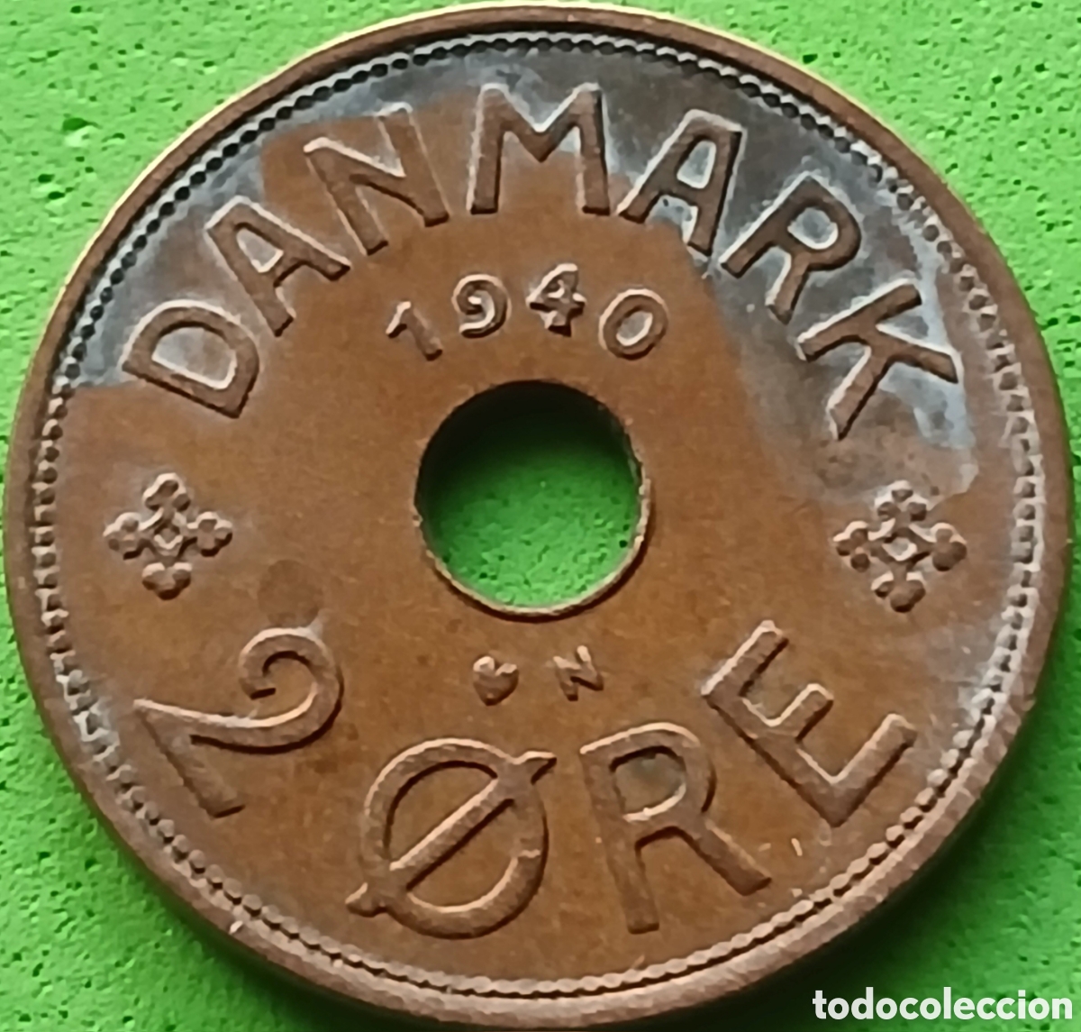 Monete antiche di Europa: Dinamarca 2 ore 1940 km#827