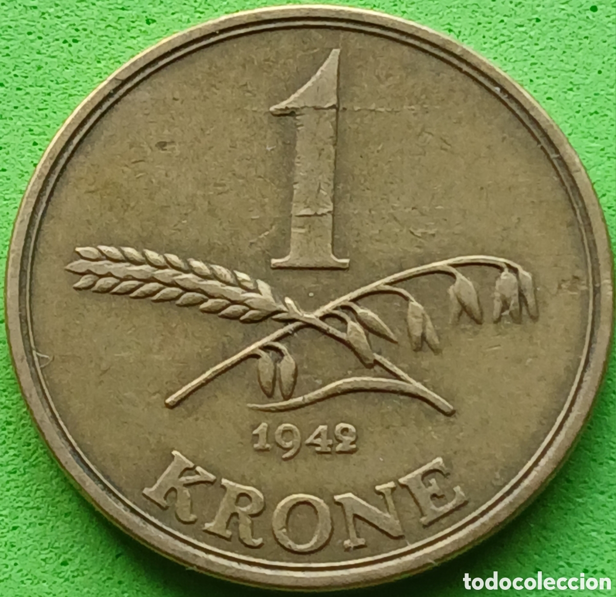 Monete antiche di Europa: Dinamarca 1 corona 1942 km#835