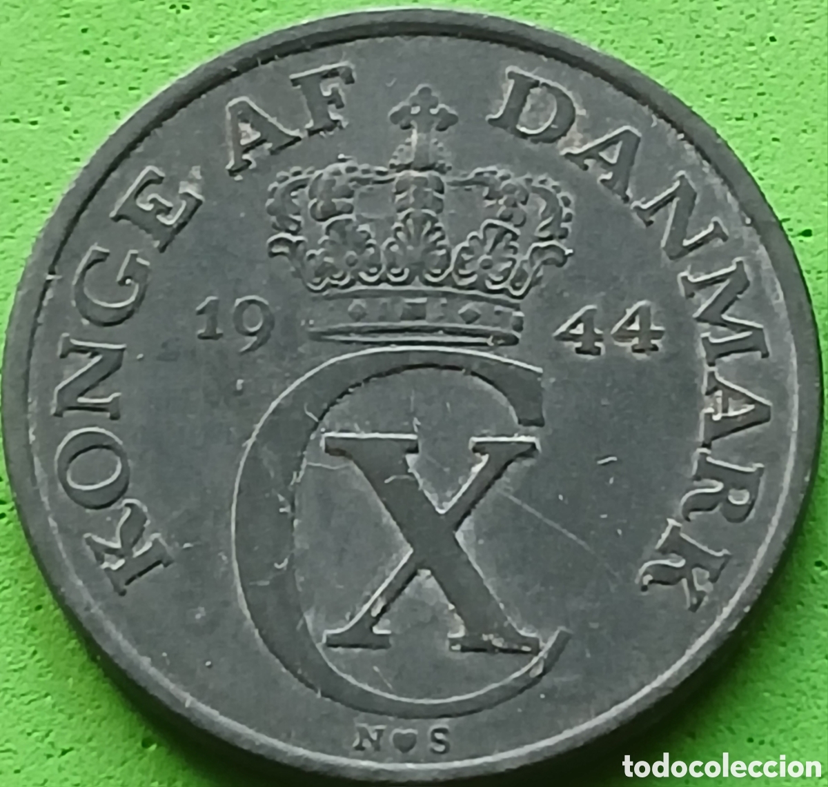 Monete antiche di Europa: Dinamarca 5 ore 1944 km#834a