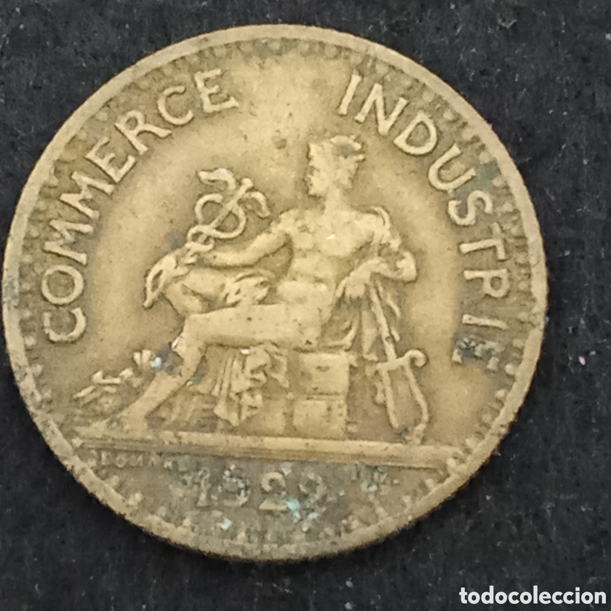 Monedas antiguas de Europa: Francia 1 franco a&ntilde;o 1922
