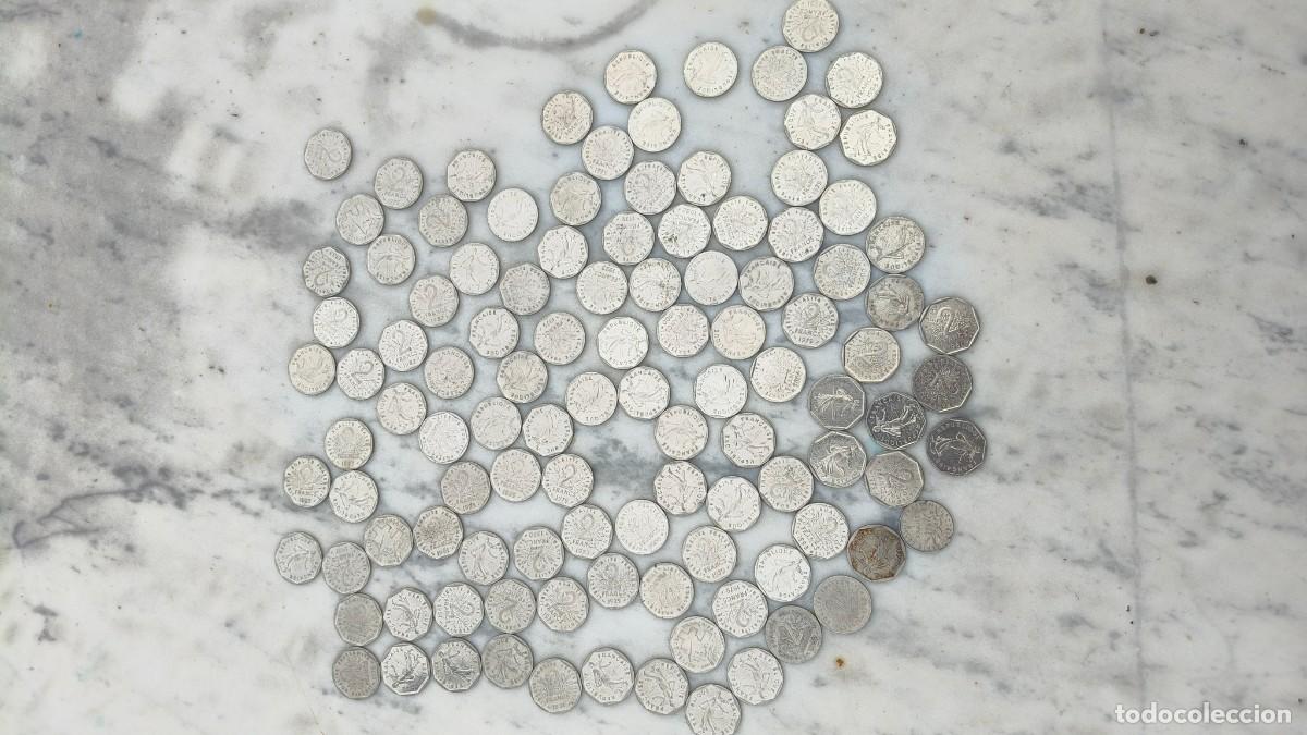 Monnaies anciennes de Europe: Lot de monnaie france 2 francs