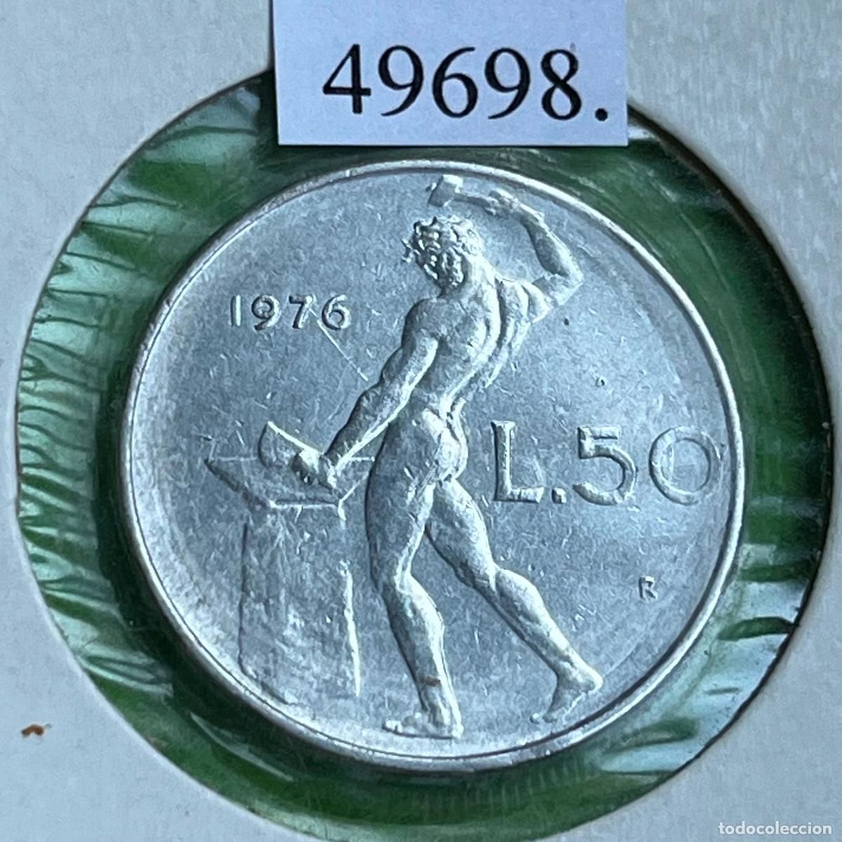 Old Coins of Europe: Italia 50 liras 1975