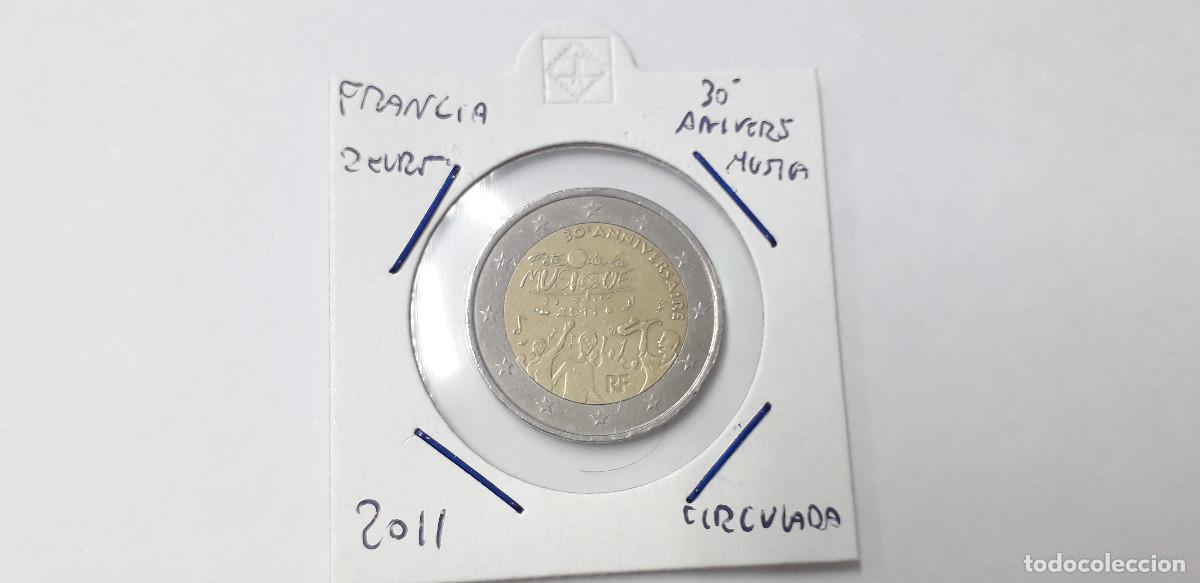 Monedas antiguas de Europa: 003880NUM-X0122-Francia- 2 &euro; -2011- 30 aniversario musica - encartonada