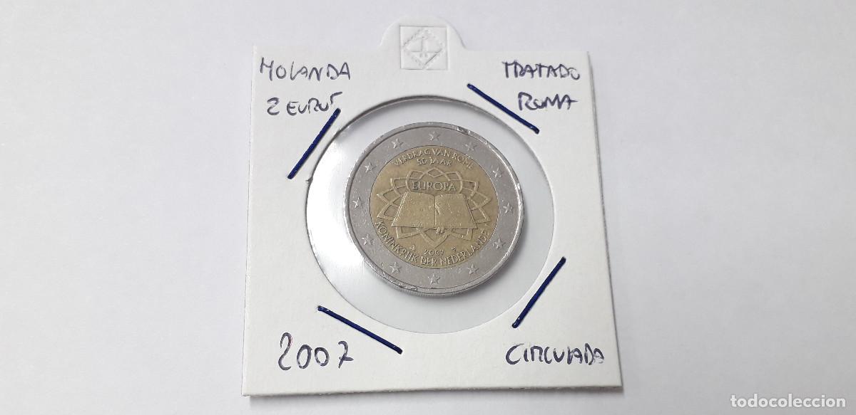 Monedas antiguas de Europa: 003883NUM-X0125-Paises Bajos- 2 &euro; -2007-Tratado roma - encartonada