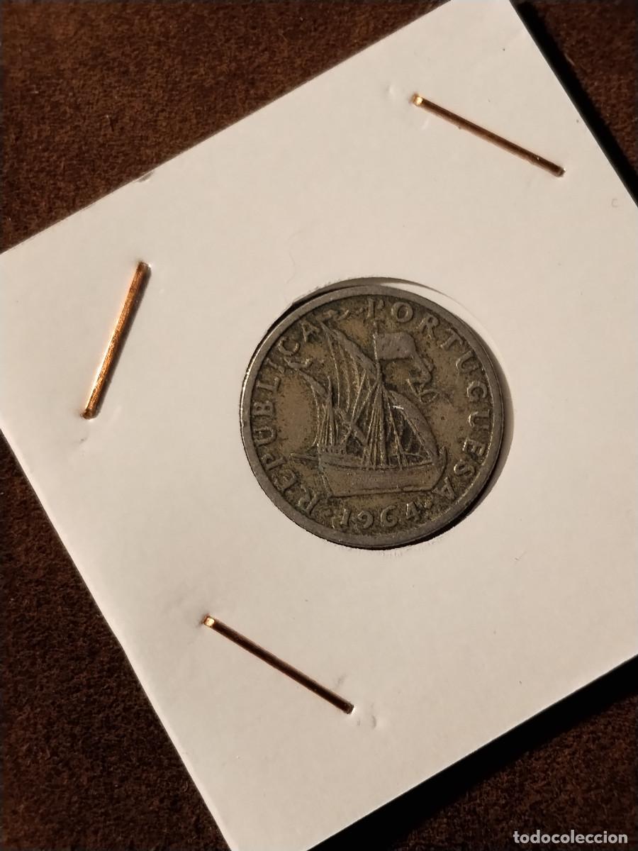 Monete antiche di Europa: Portugal 2$50 Escudos 1964 Carabela Rep&uacute;blica Portuguesa