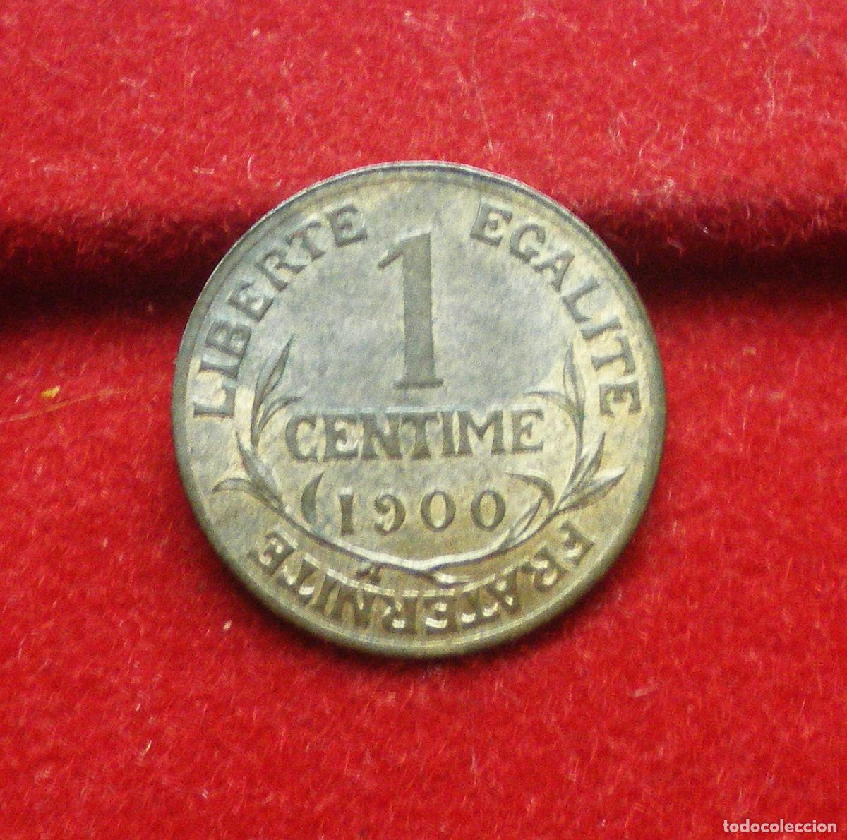 Monedas antiguas de Europa: FRANCIA - 1 CENTIMO 1900 - EBC-S/C - RARA - BRILLO ORIGINAL