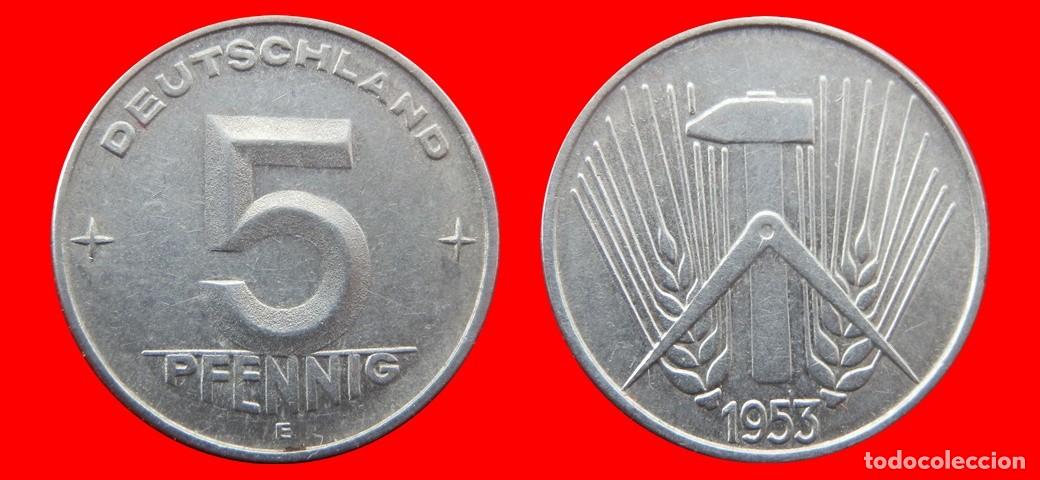 Monete antiche di Europa: 5 PFENNIG 1953E ALEMANIA REPUBLICA DEMOCRATICA DDR-156775