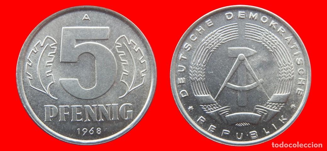 Monete antiche di Europa: 5 PFENNIG 1968A ALEMANIA REPUBLICA DEMOCRATICA DDR-156776
