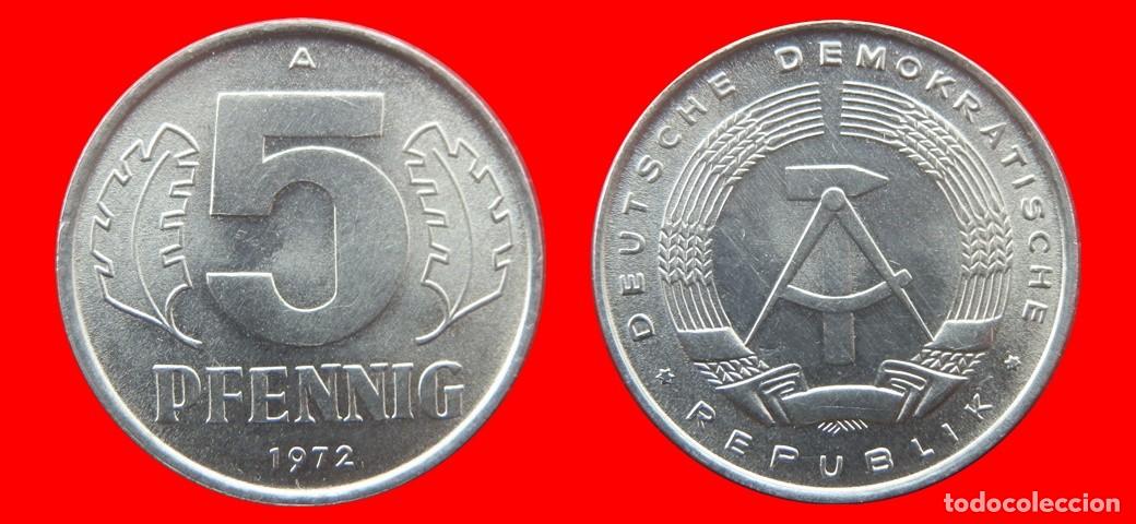 Monnaies anciennes de Europe: 5 PFENNIG 1972A ALEMANIA REPUBLICA DEMOCRATICA DDR-156777