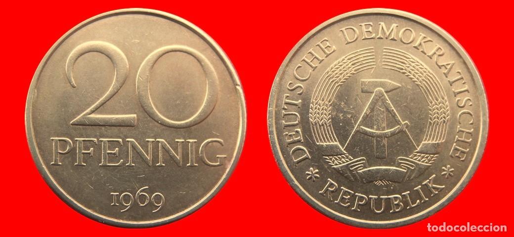 Monete antiche di Europa: 20 PFENNIG 1969A ALEMANIA REPUBLICA DEMOCRATICA DDR-156788