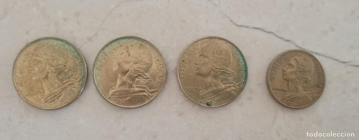 Old Coins of Europe: 4 monedas francos franceses 1983 85