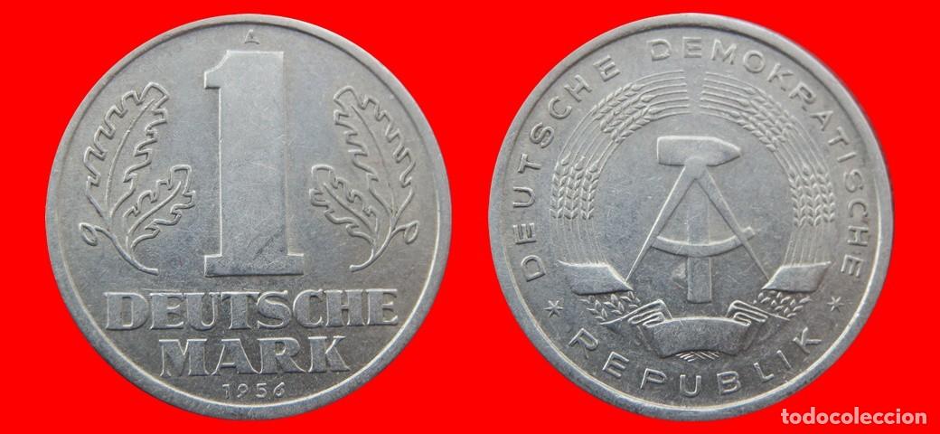 Old Coins of Europe: 1 MARCO 1956A ALEMANIA REPUBLICA DEMOCRATICA DDR-156797