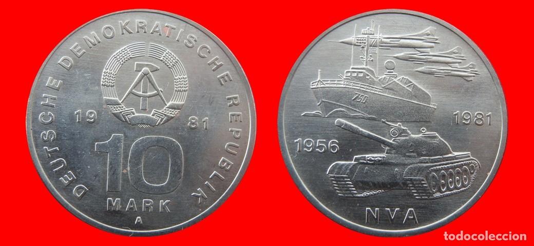 Old Coins of Europe: 10 MARCOS 1981 ALEMANIA REPUBLICA DEMOCRATICA DDR-156806