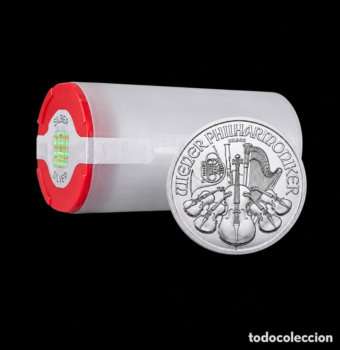 Old Coins of Europe: Tubo 20 monedas de 1 onza SC plata 999 Filarm&oacute;nica (varios a&ntilde;os)
