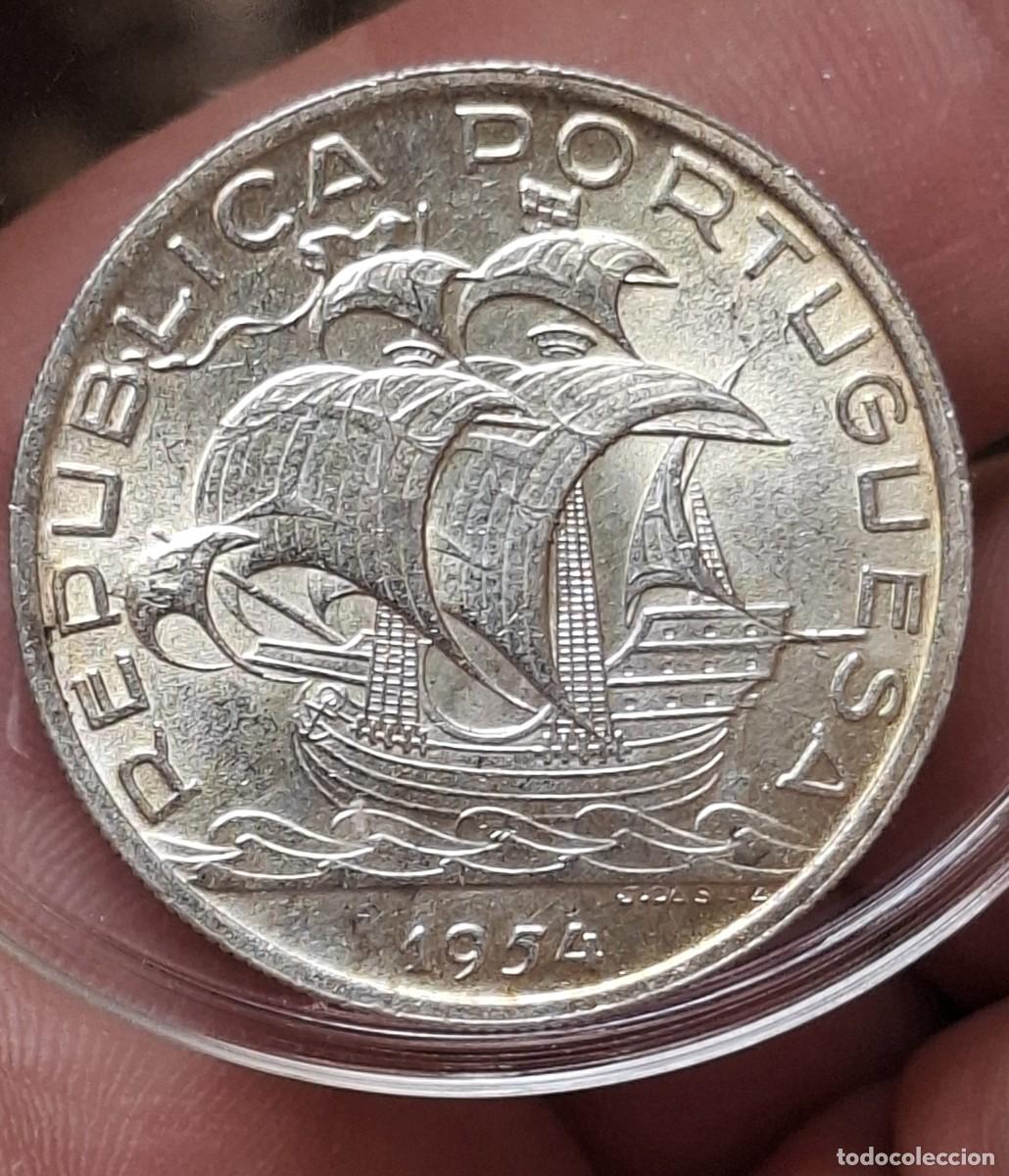 Monete antiche di Europa: Portugal - 10 Escudos 1955 PLATA