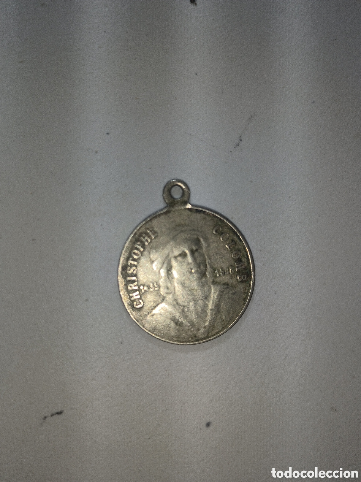 Monedas antiguas de Europa: Francia,medalla conmemorativa Crist&oacute;bal Col&oacute;n,a&ntilde;o 1892