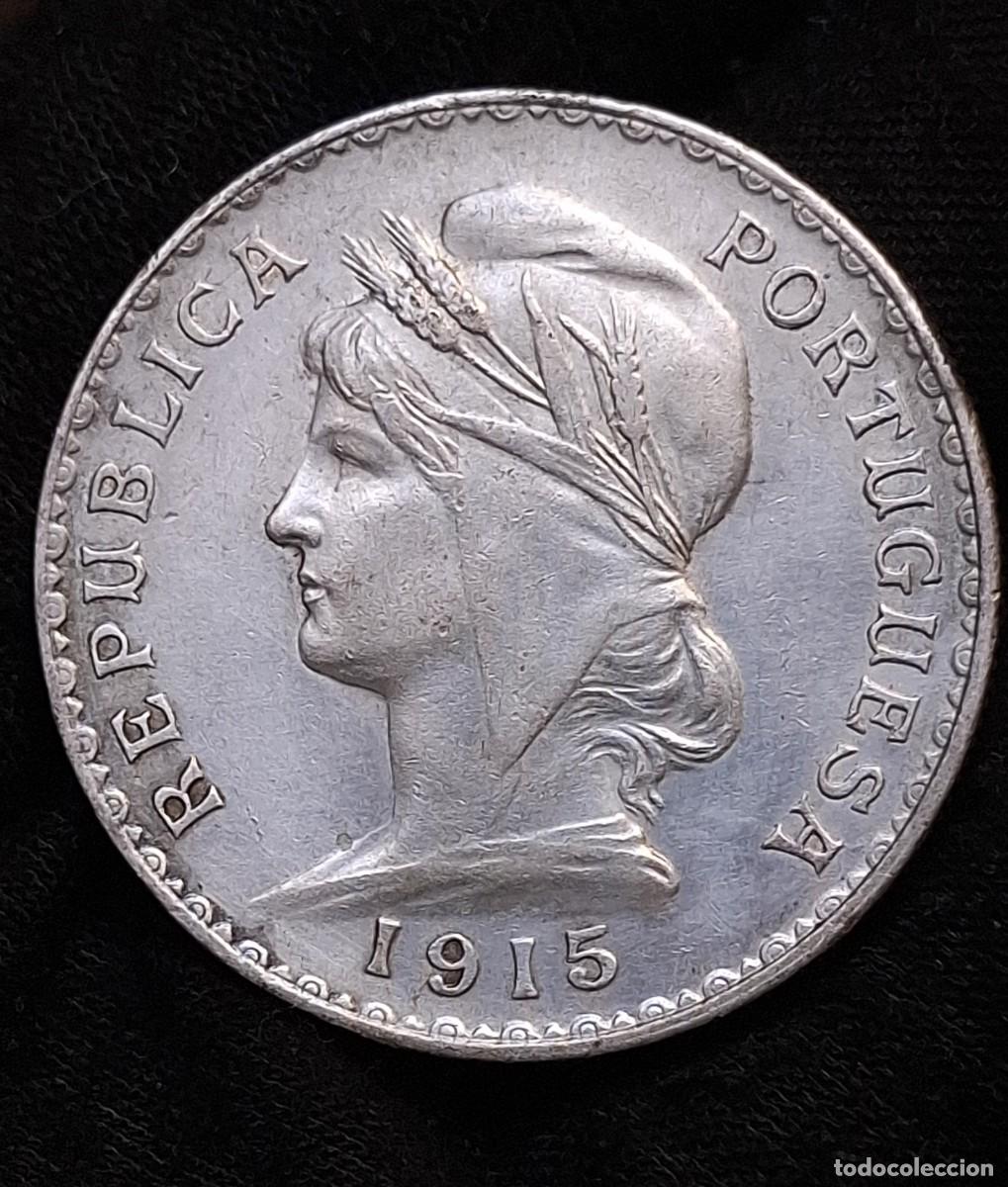 Monete antiche di Europa: Portugal - 1 Escudo 1915 PLATA