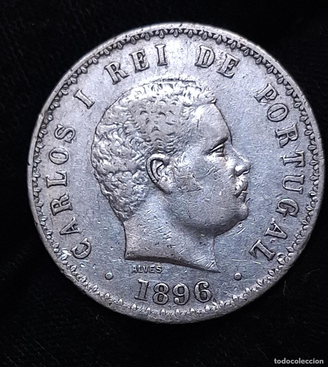Monete antiche di Europa: Portugal 500 Reis 1896 PLATA