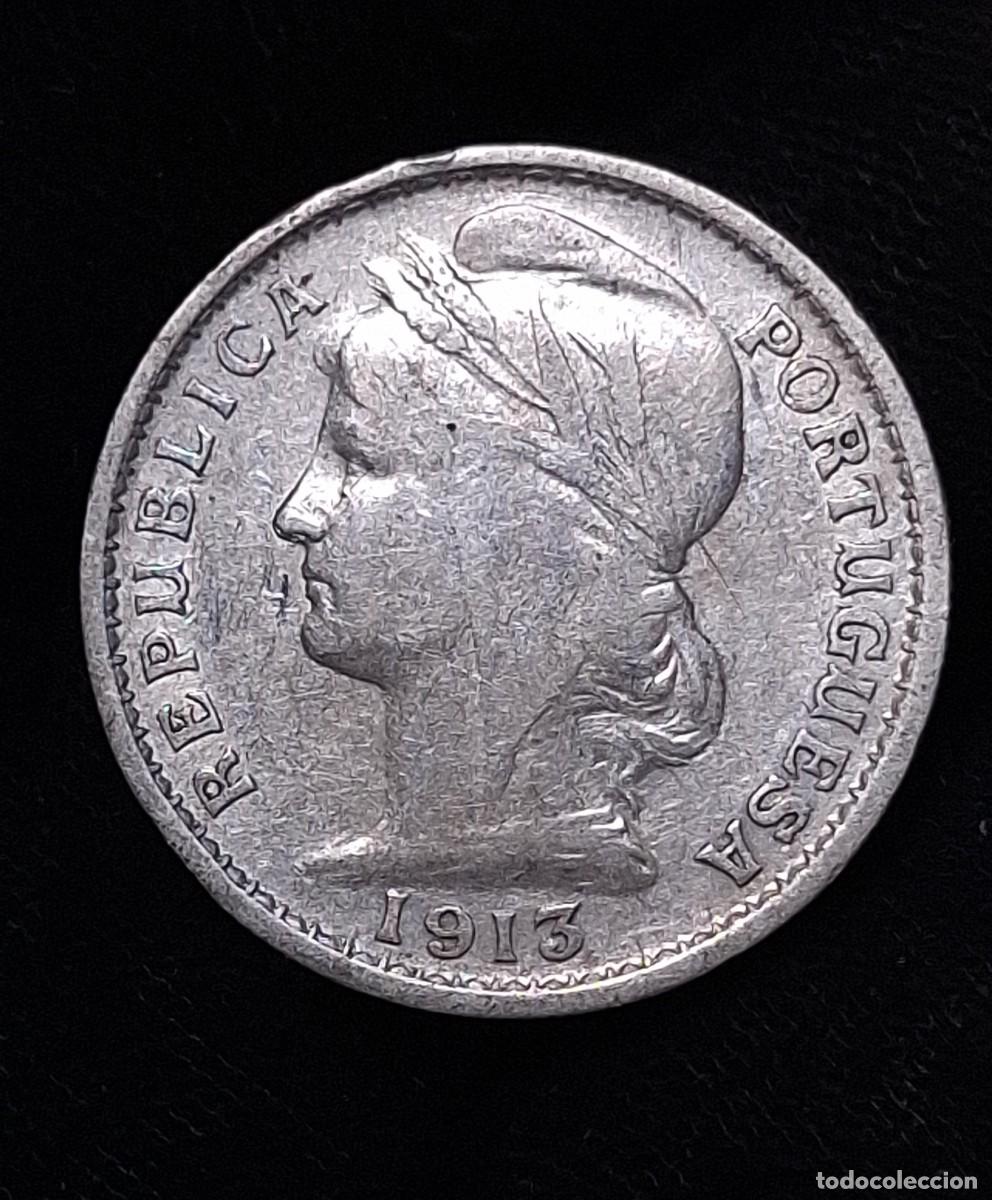 Monete antiche di Europa: Portugal 20 Centavos 1913 PLATA