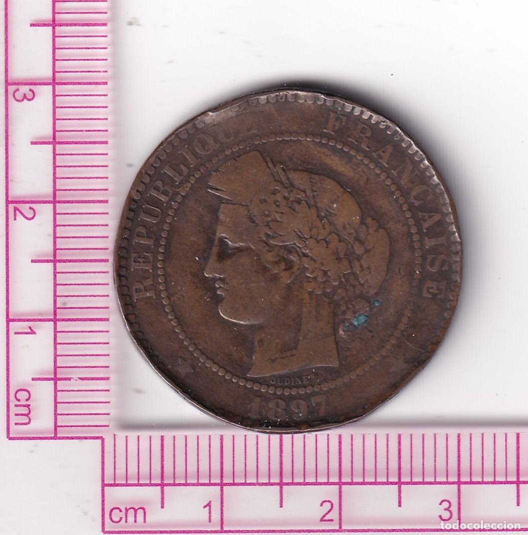 Monete antiche di Europa: CR4254 MONEDA FRANCIA 10 CENTIMOS 1897 PLATA