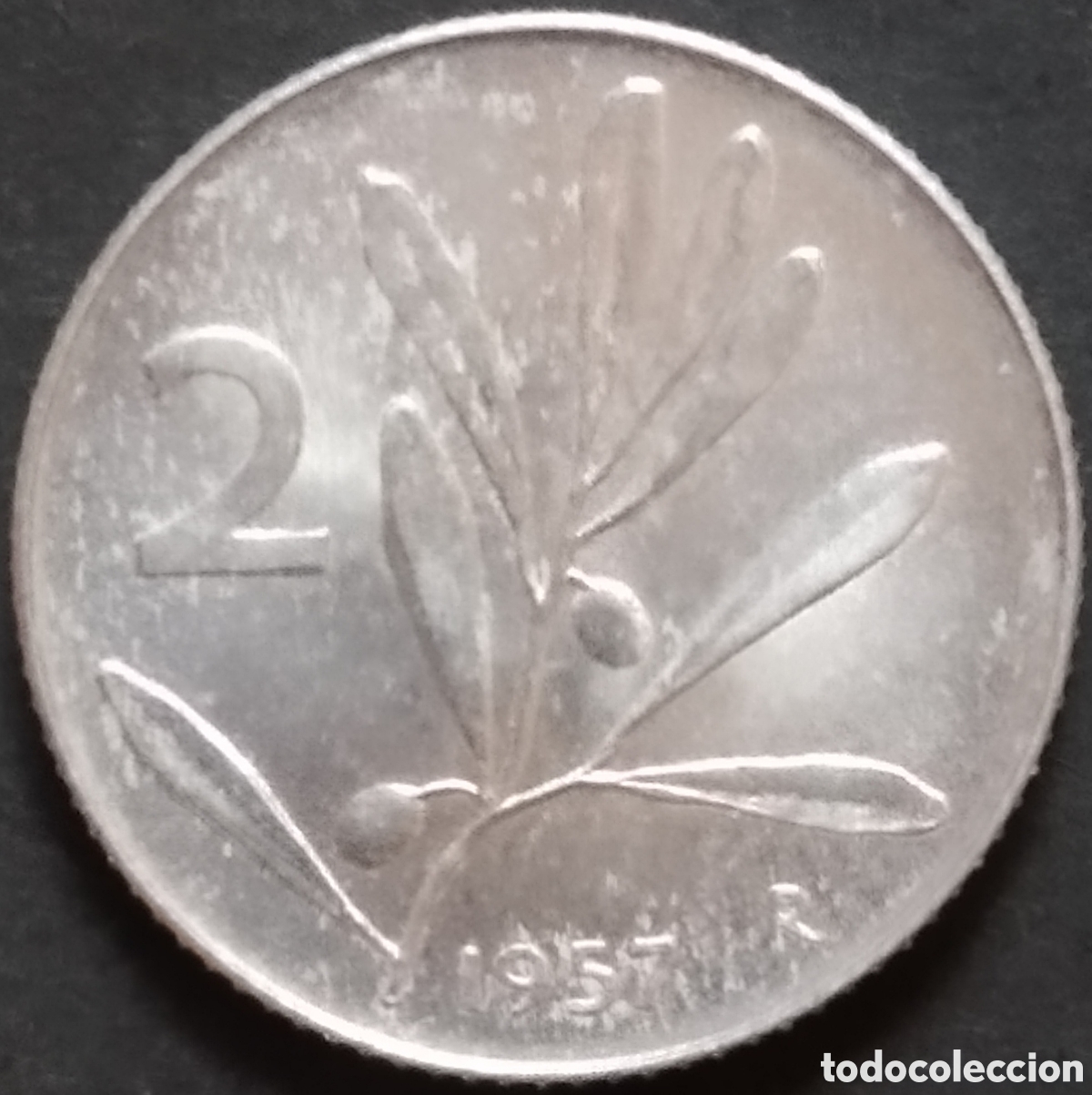 Monnaies anciennes de Europe: MONEDA - ITALIA 2 LIRAS 1957