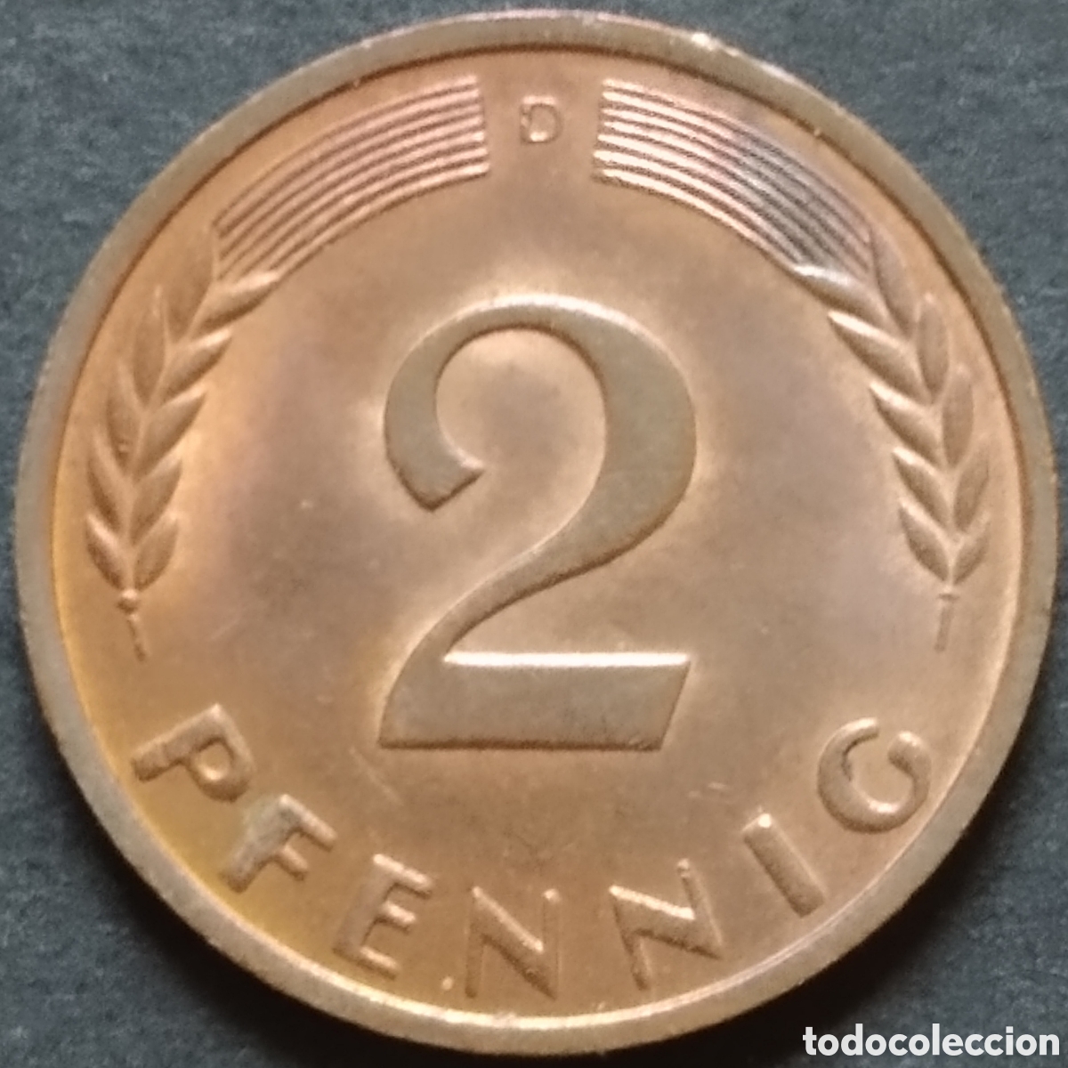 Monnaies anciennes de Europe: MONEDA - ALEMANIA 2 PFENNIG 1965 (CECA D)