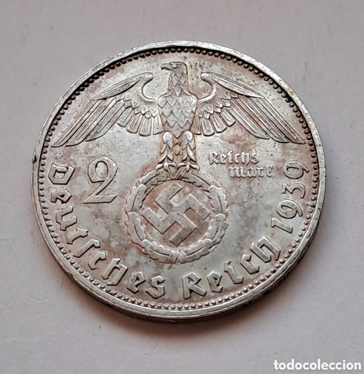 Monete antiche di Europa: Alemania Tercer Reich 2 Marcos 1939 J