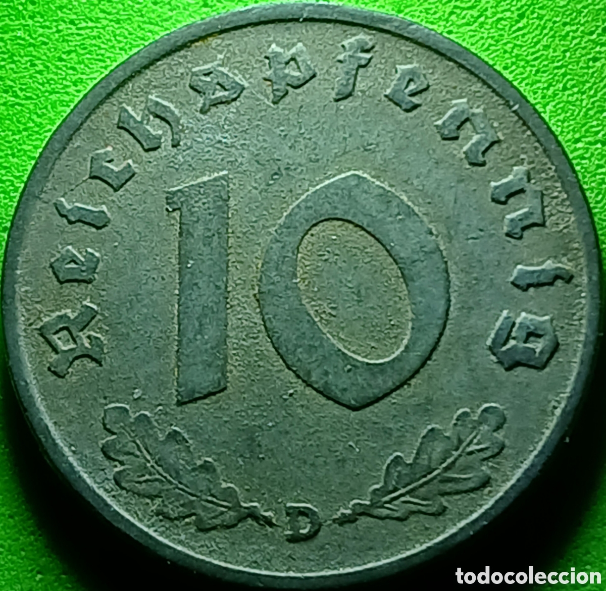 Monedas antiguas de Europa: Alemania Tercer Reich 10 reichspfennig 1941 D km#101