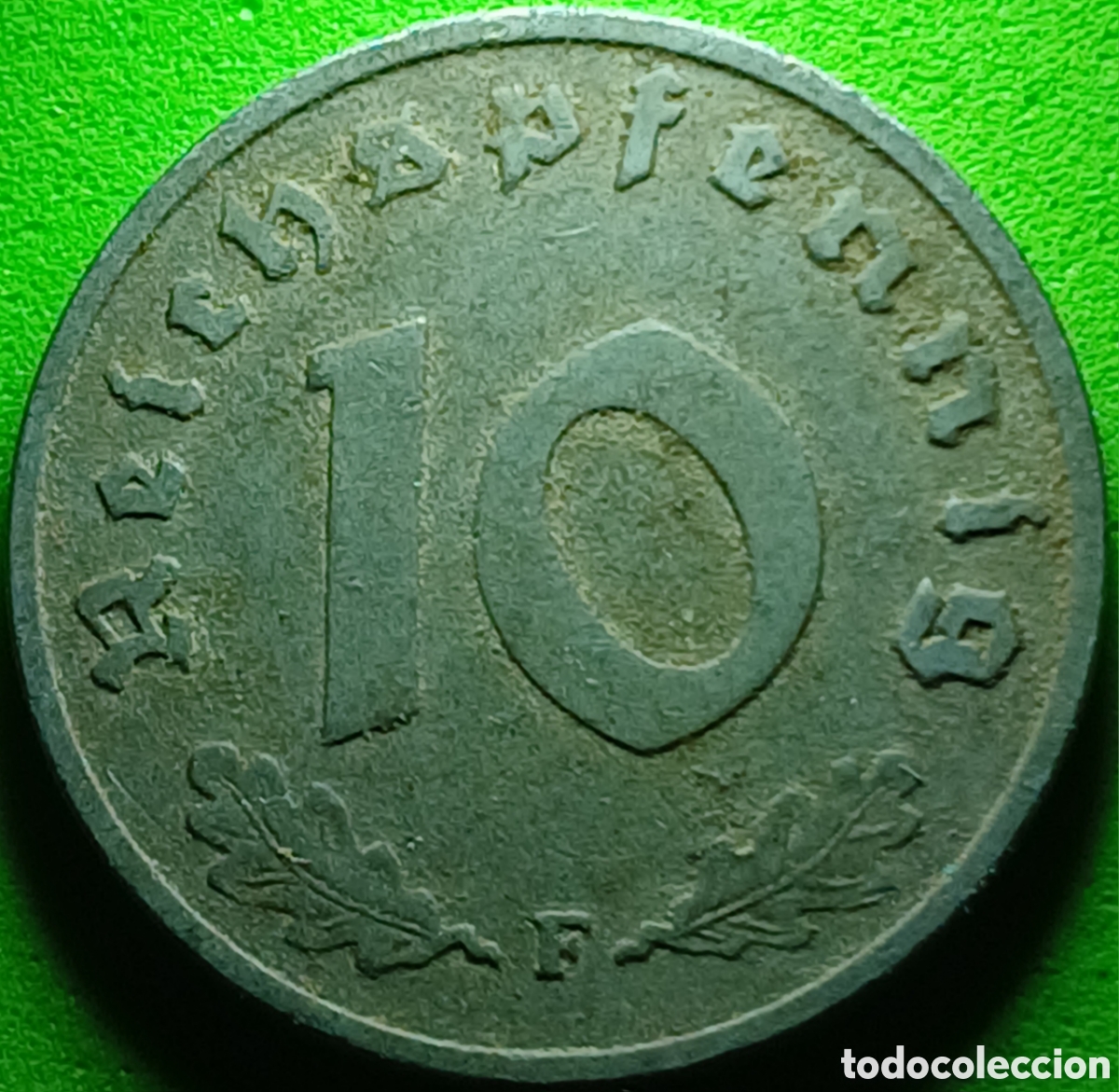 Monedas antiguas de Europa: Alemania Tercer Reich 10 reichspfennig 1941 F km#101