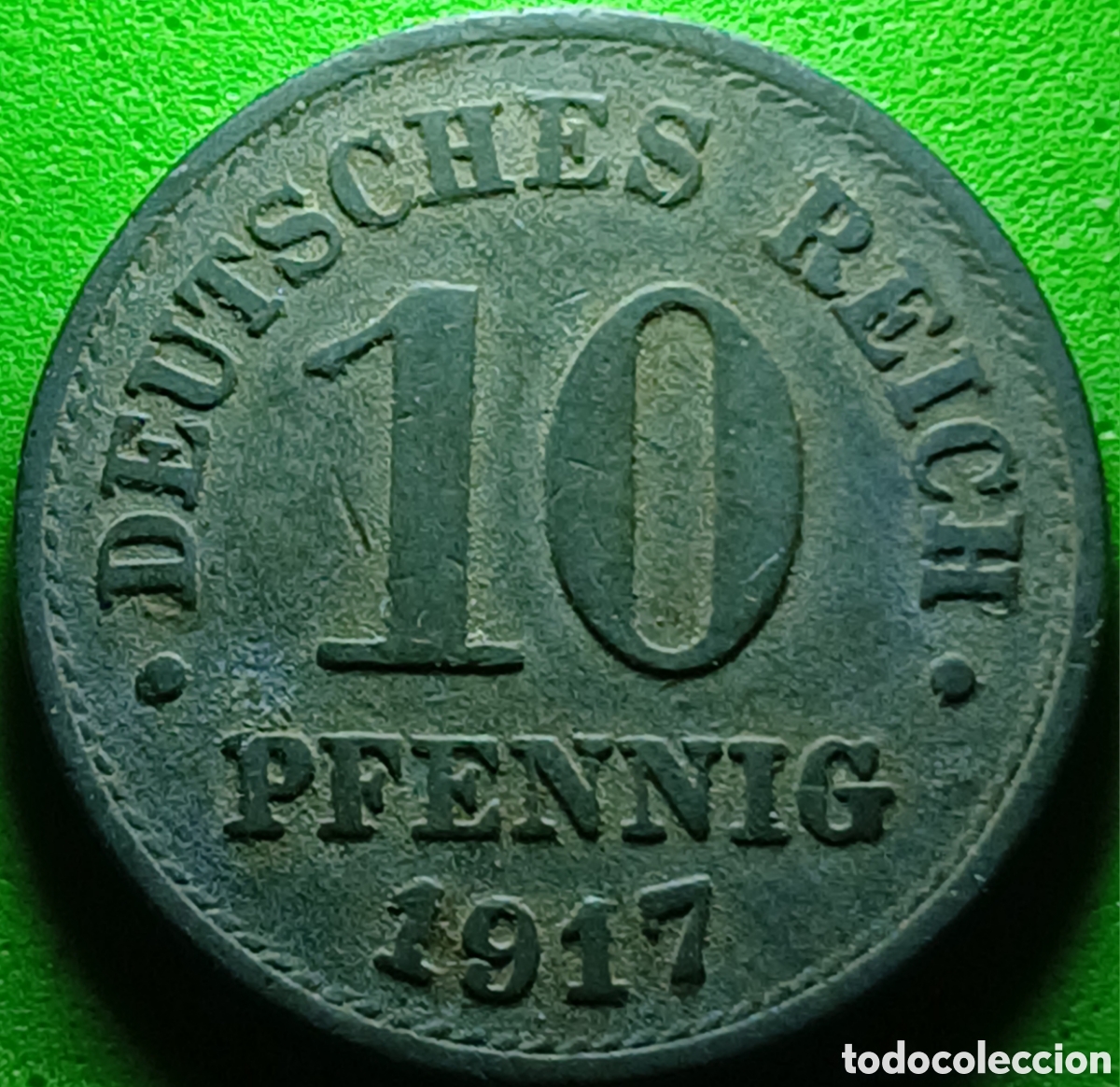 Moedas antigas da Europa: Alemania Imperio 10 pfennig 1917 km#26
