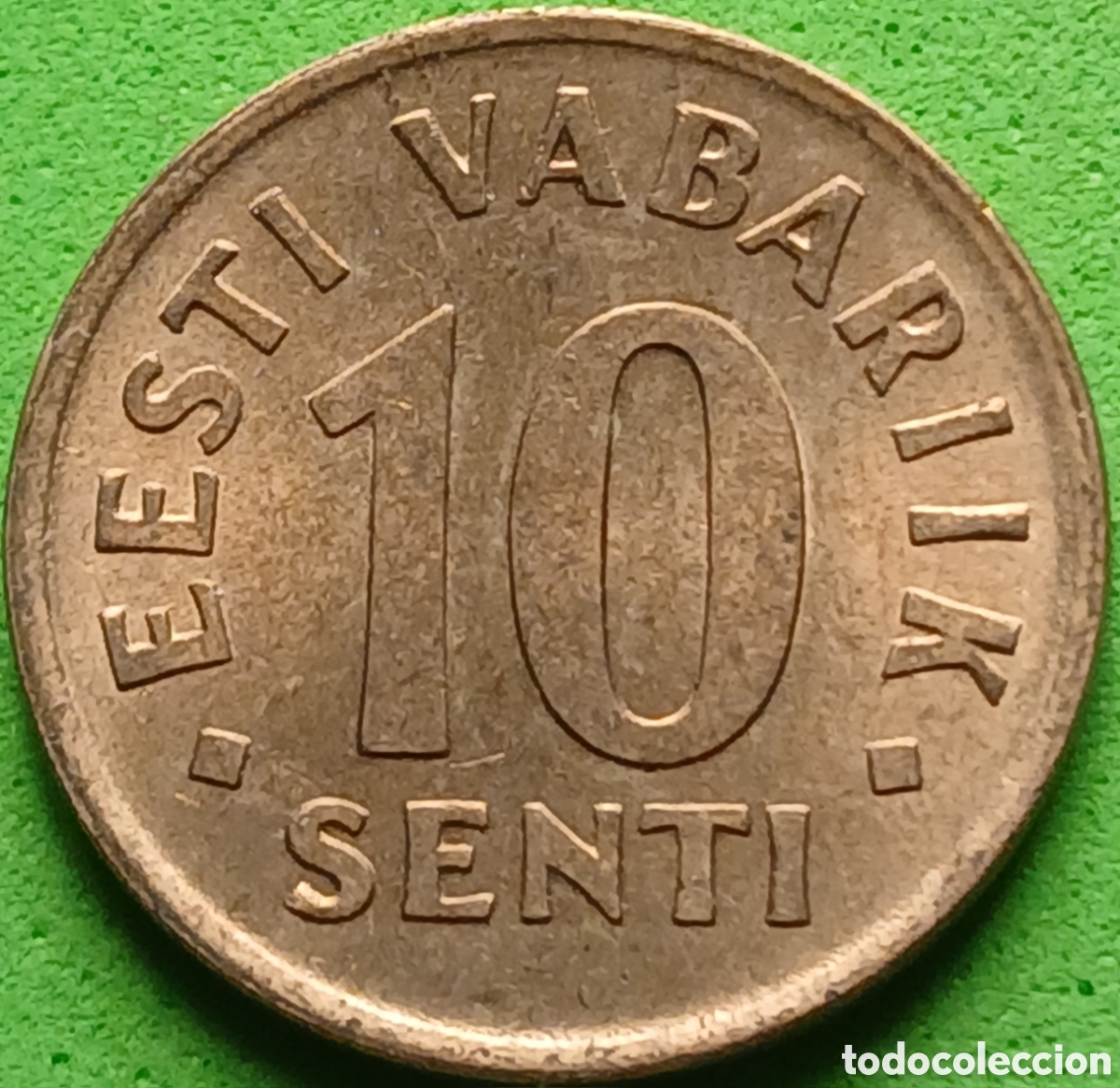 Alte M&uuml;nzen aus Europa: Estonia 10 sent&iacute; 1992 km#22