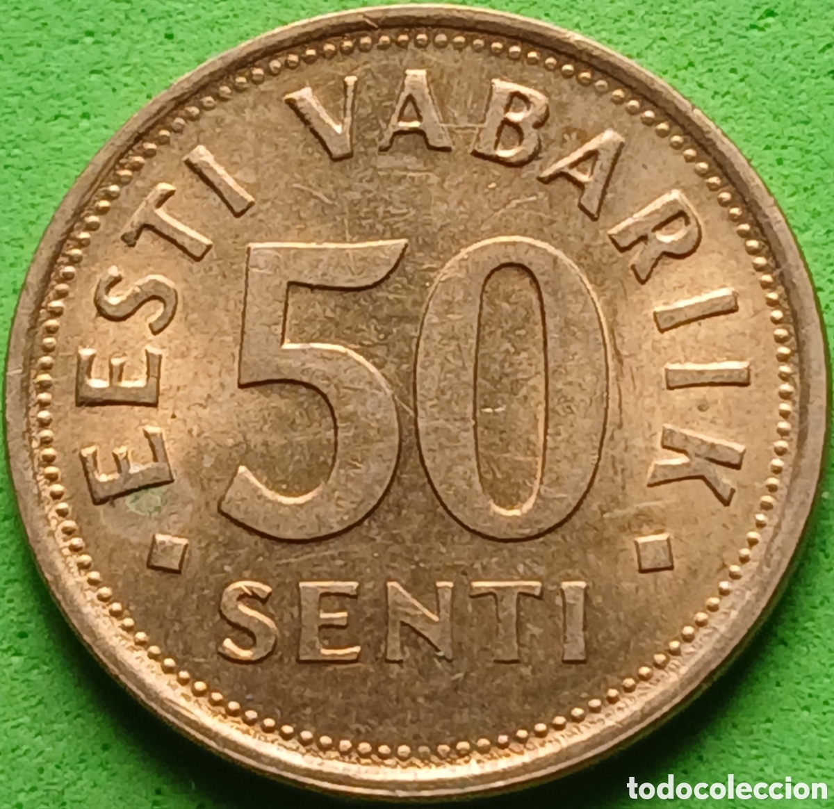 Old Coins of Europe: Estonia 50 sent&iacute; 1992 km#24