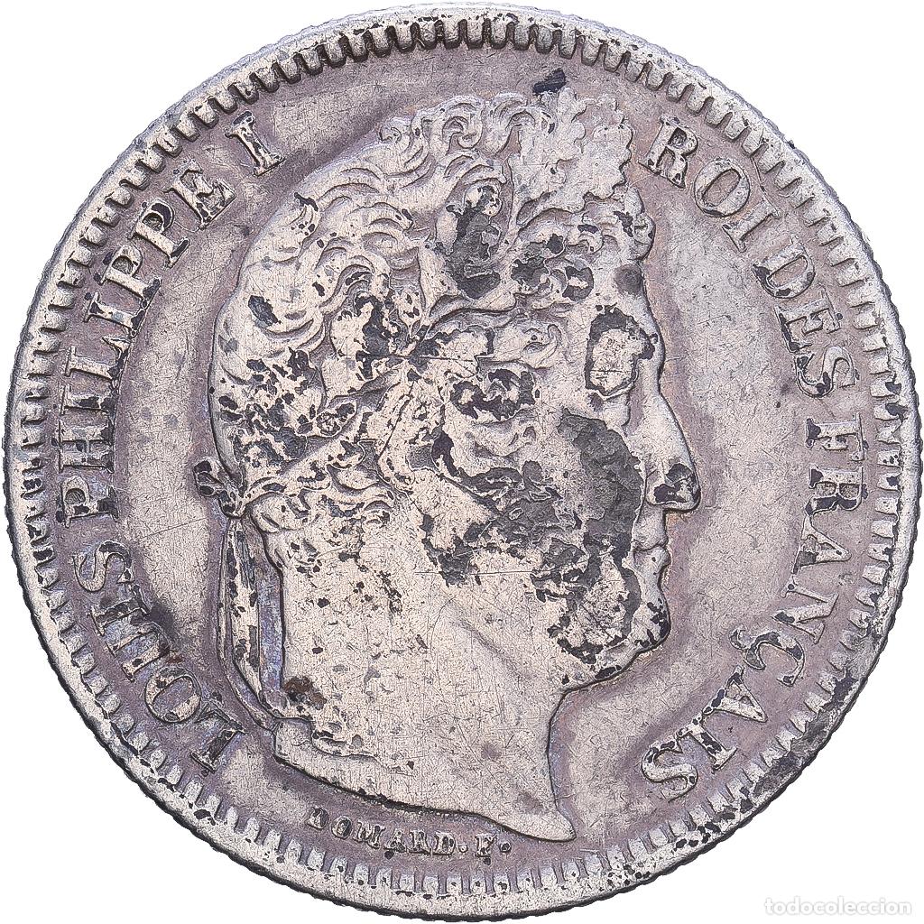 Monedas antiguas de Europa: [#1203499] Francia, 2 Francs, Louis-Philippe, 1837, Rouen, Plata, BC+, KM:743.2