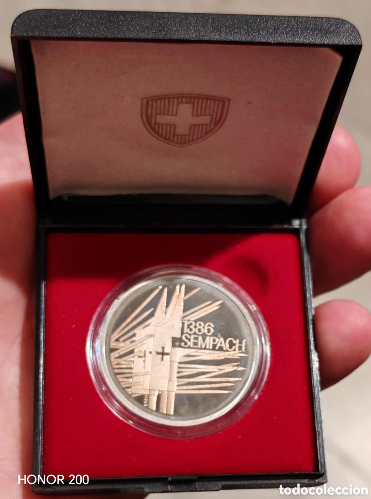 Monedas antiguas de Europa: Suiza 5 Francos 1986. KM. 65. 600 A&ntilde;os Batalla de Sempach. Proof
